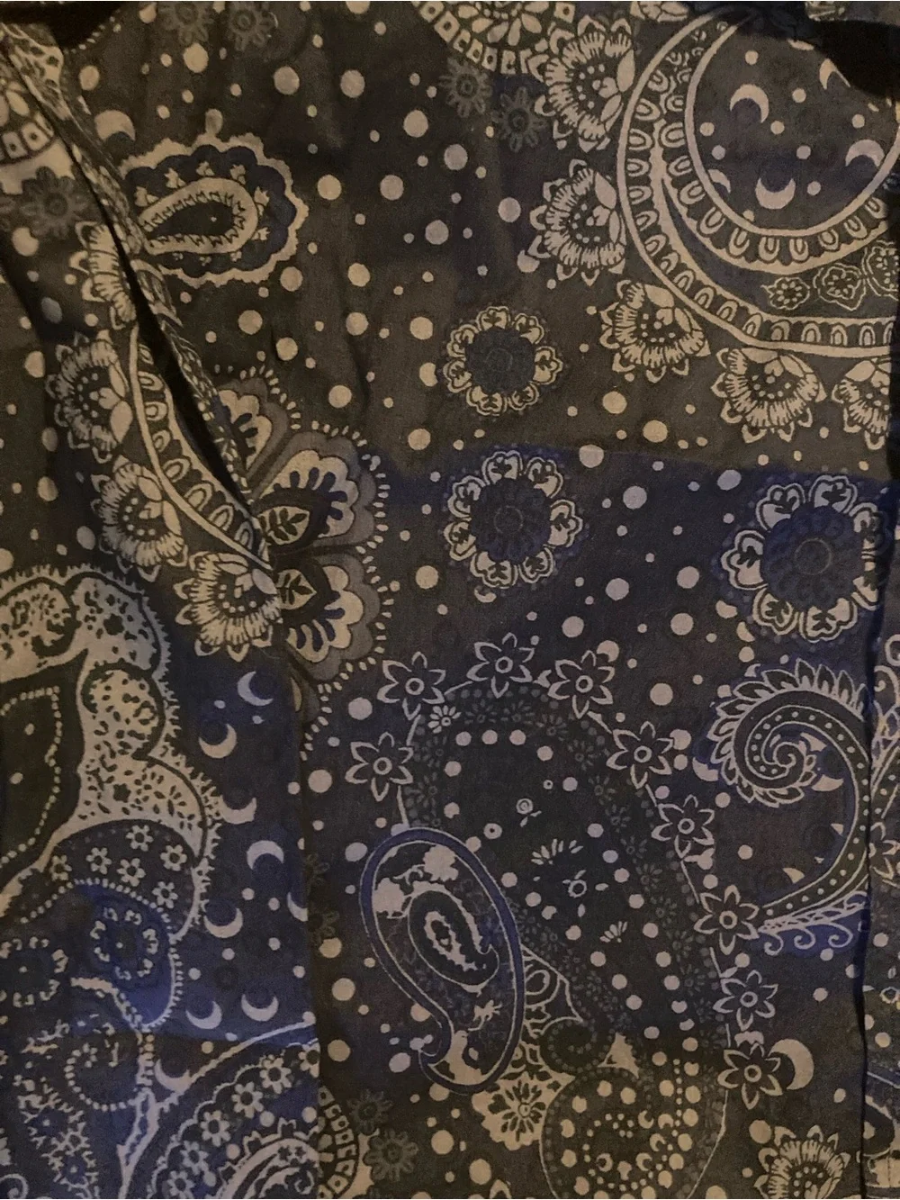 Polo Ralph Lauren Classic Fit Mens Large Navy Paisley Bandana Print Button Shirt